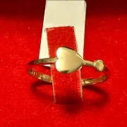 انگشتر طلا 18 عیار زنانه مدل قلب کد 010 - Image 3