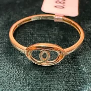 انگشتر طلا 18 عیار زنانه مدل دایره مینیمال - Image 2