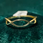 انگشتر طلا 18 عیار زنانه مدل موج - Image 2