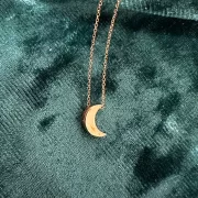 گردنبند طلا 18 عیار سوزیانا مدل ماه - Image 2