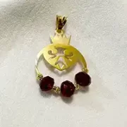 پلاک آویز طلا 18 عیار سوزیانا مدل انار کد 2