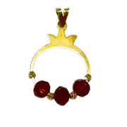 پلاک آویز طلا 18 عیار سوزیانا مدل انار کد 4