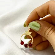 پلاک آویز طلا 18 عیار سوزیانا مدل انار کد 4 - Image 2