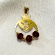 پلاک آویز طلا 18 عیار سوزیانا مدل انار کد 2 - Image 3