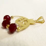 پلاک آویز طلا 18 عیار سوزیانا مدل انار کد 2 - Image 2