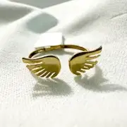 انگشتر طلا 18 عیار زنانه مدل بال کد 43