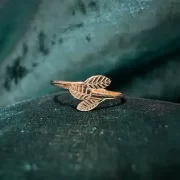 انگشتر طلا 18 عیار زنانه سوزیانا مدل برگ سه - Image 3