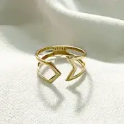 انگشتر طلا 18 عیار زنانه مدل فلش کد 46