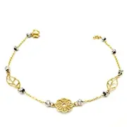 دستبند طلا 18 عیار زنانه سوزیانا مدل گل بهار
