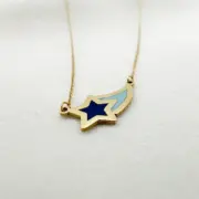 گردنبند طلا 18 عیار سوزیانا مدل ستاره آبی - Image 2