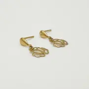 گوشواره طلا 18 عیار زنانه مدل گلبرگ کد 102 - Image 2