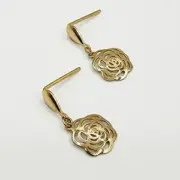 گوشواره طلا 18 عیار زنانه مدل گل کد 105