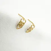 گوشواره طلا 18 عیار زنانه مدل قلب کد 204