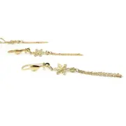 ست طلا 18 عیار زنانه مدل برف ریش ریش - Image 2