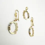 ست طلا 18 عیار زنانه مدل گل گلی - Image 2