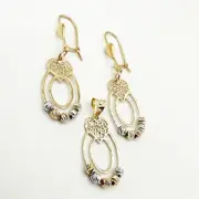 ست طلا 18 عیار زنانه مدل بیضی و قلب