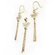 ست طلا 18 عیار زنانه مدل برگ ریش ریش - Image 2