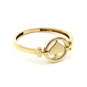 انگشتر طلا 18 عیار زنانه سوزیانا مدل پیک - Image 2