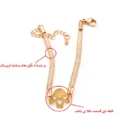 دستبند طلا 18 عیار زنانه سوزیانا مدل کریستال آدمک - Image 2