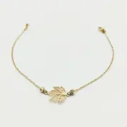 دستبند طلا 18 عیار زنانه سوزیانا مدل برگ خزان - Image 2