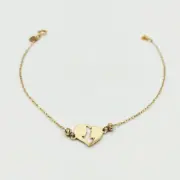 دستبند طلا 18 عیار زنانه سوزیانا مدل پلاک قلب - Image 2