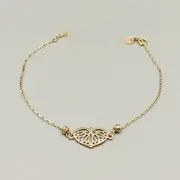 دستبند طلا 18 عیار زنانه سوزیانا مدل قلب سنتی