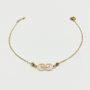 دستبند طلا 18 عیار زنانه سوزیانا مدل دو برگ - Image 2