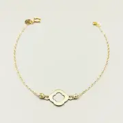 دستبند طلا 18 عیار زنانه سوزیانا مدل ال وی دو