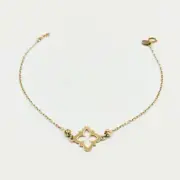 دستبند طلا 18 عیار زنانه سوزیانا مدل ال وی چهار