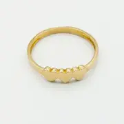 انگشتر طلا 18 عیار زنانه سوزیانا مدل سه قلب