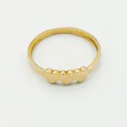 انگشتر طلا 18 عیار زنانه سوزیانا مدل سه قلب - Image 2