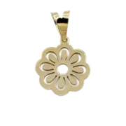 پلاک آویز طلا 18 عیار سوزیانا مدل گل هشت پر - Image 2