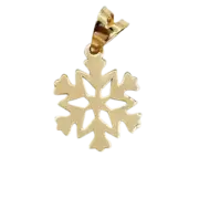 پلاک آویز طلا 18 عیار سوزیانا مدل برف