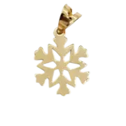 پلاک آویز طلا 18 عیار سوزیانا مدل برف - Image 2