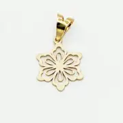 پلاک آویز طلا 18 عیار سوزیانا مدل برگ تی