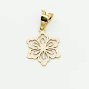 پلاک آویز طلا 18 عیار سوزیانا مدل برگ تی - Image 2