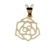 پلاک آویز طلا 18 عیار سوزیانا مدل گل میم