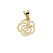 پلاک آویز طلا 18 عیار سوزیانا مدل گلی گل - Image 2