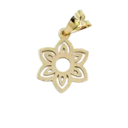 پلاک آویز طلا 18 عیار سوزیانا مدل برگ و گلبرگ