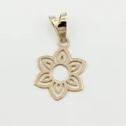 پلاک آویز طلا 18 عیار سوزیانا مدل گل مینی - Image 2