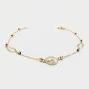 دستبند طلا 18 عیار زنانه سوزیانا مدل گلی مینی - Image 2