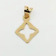 پلاک آویز طلا 18 عیار سوزیانا مدل ال و ال - Image 2