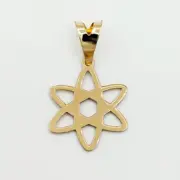 پلاک آویز طلا 18 عیار سوزیانا مدل ستاره مینی - Image 3