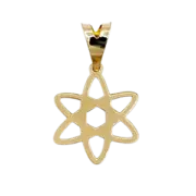 پلاک آویز طلا 18 عیار سوزیانا مدل ستاره مینی