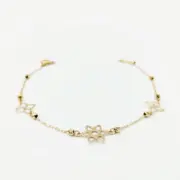 دستبند طلا 18 عیار زنانه سوزیانا مدل سه ستاره - Image 2