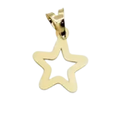 پلاک آویز طلا 18 عیار سوزیانا مدل ستاره جی