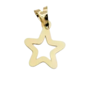 پلاک آویز طلا 18 عیار سوزیانا مدل ستاره جی - Image 2