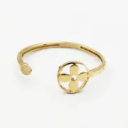 انگشتر طلا 18 عیار زنانه سوزیانا مدل گل ال وی سه