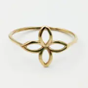 انگشتر طلا 18 عیار زنانه سوزیانا مدل چهاربرگ - Image 2