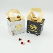 آویز گردنبند طلا 18 عیار سوزیانا مدل مکعب رنگی - Image 8